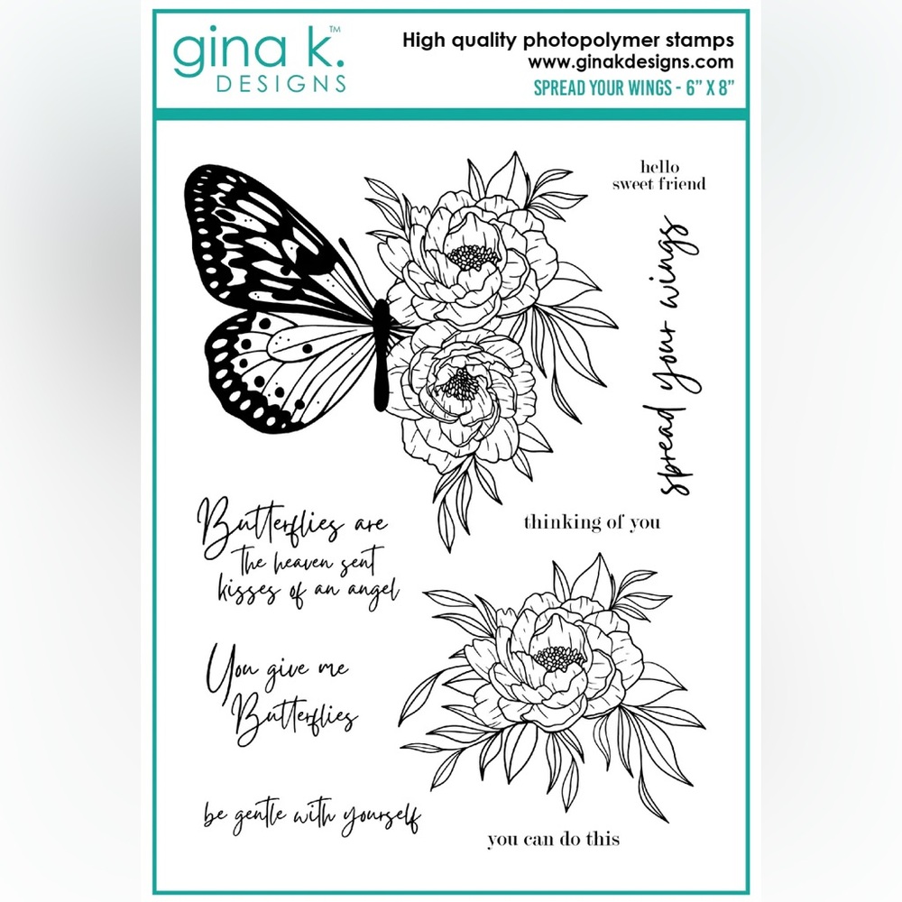 Gina K Stamp Set - Spread Your Wings